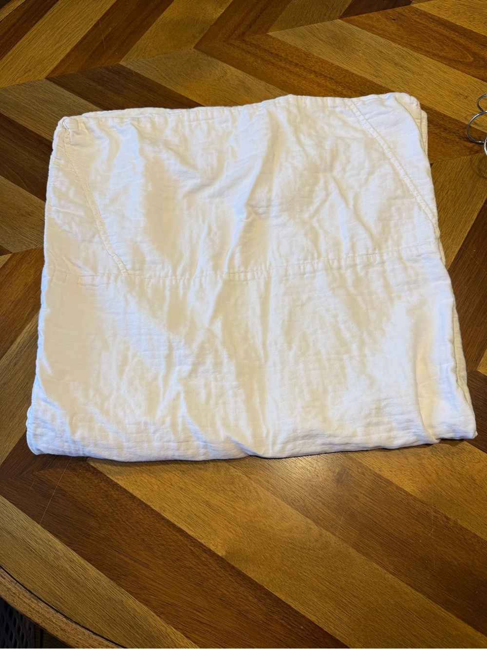 West Elm White Cotton Pillowcase - Soft White Bedding